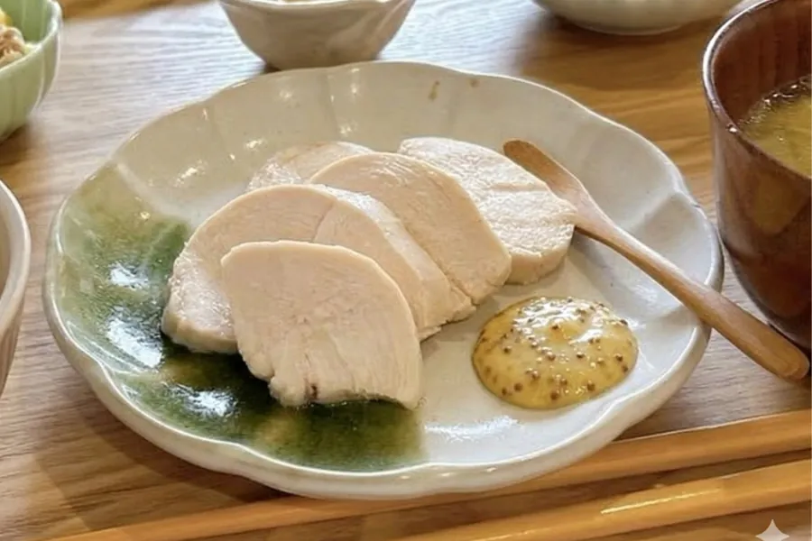 蒸し鶏ハニーマスタード